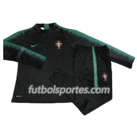 Portugal Sudadera de Entrenamiento Trajes 2018 Negro II